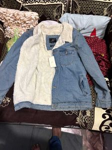 Denim Jacket with Sherpa Lining
