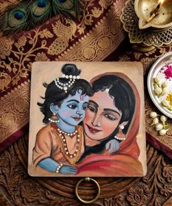 Handmade Radha Krishna Painting