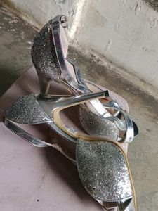 TOTE'S GALLORE Stylish Silver Heel(39)