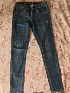 Dark Wash Distressed Jeans