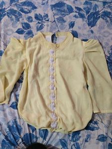 Vintage Yellow Blouse
