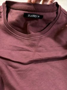 Women's Burgundy maroon Pullover Sweatshirt
