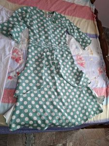 Chic Polka Dot Kurta Set