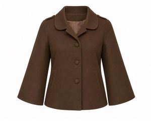 Stylish Brown Cropped Jacket