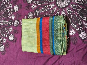 Elegant Striped Saree