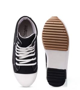 Black High-Top Platform Sneakers