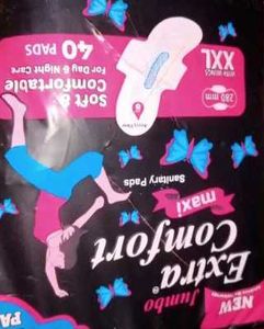 Extra Comfort Sanitary- 40 Pads XXL (Pack Of 2)