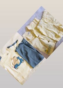 Combo!! Cute Kangaroo Scooter T-Shirt & Shorts Set