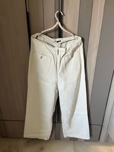 Light Green Wide-Leg Pants