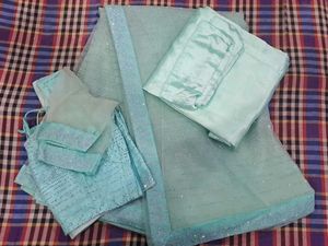 Sparkling Mint Green Saree