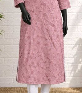 Elegant Pink Printed Kurta