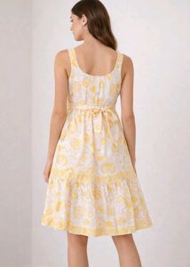 Yellow Floral Sundress (worn once)