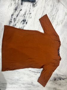 Fitted Mustard Color Top
