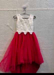 Imported Girls' Elegant Lace &amp; Tulle Gown