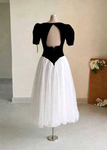 Elegant Black &amp; White Gown🤍🖤