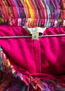 Vibrant Elephant Print Pant cum skirt