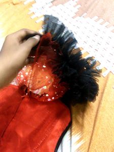 Sparkly Red &amp; Black Party Dress