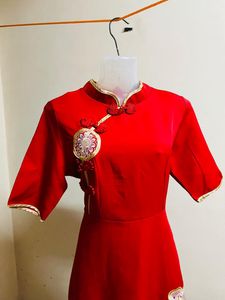 Korean Red Designer One Piece