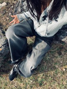 Grey "Free Soul" Zip-Up Hoodie