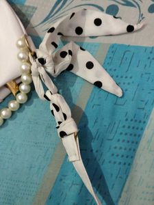 free delivery Chic White Pearl &amp; Polka Dot Bag