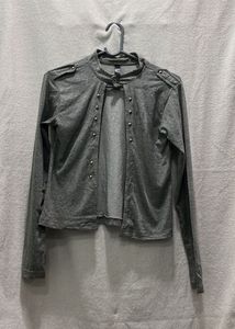 Grey Military-Style over coat
