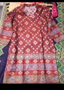 winter woolen Ethnic Print Kurta