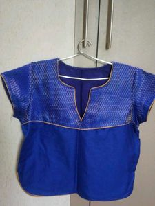 Blue Readymade Blouse/Ethnic top