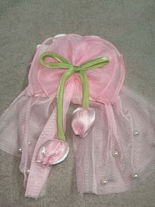 Cute Pink Tulip Hair Clip