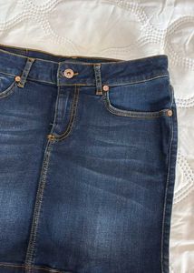 Classic Blue Denim Skirt