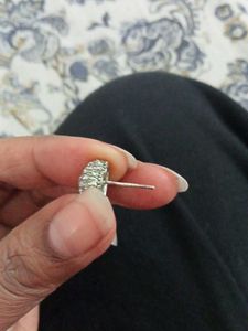 Vintage 925 sterling silver Heart Stud Earrings