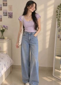 Lavender Lace Trim padded Top