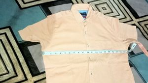Men's Peach Casual Shirt