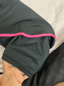 Athletic Shorts with Pink Trim