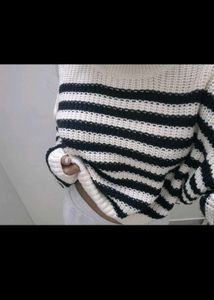 Pinteresty Striped Knit Sweater Zudio