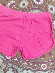 Pink Summer Print Shorts