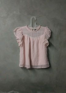 Chic Pink Textured Top