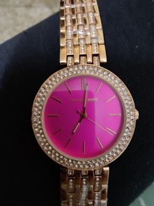 MICHAEL KORS DARCI FUCHSIA DIAL GOLD LADIES WATCH