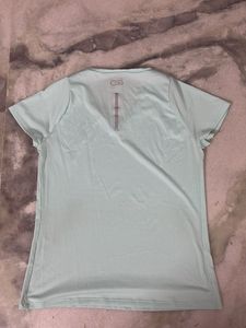 Light Blue V-Neck T-Shirt