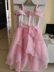 Girls Pink Party Dress