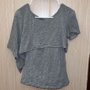 Stylish Grey Layered Tunic Top
