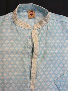 Boys Light Blue Kurta Set