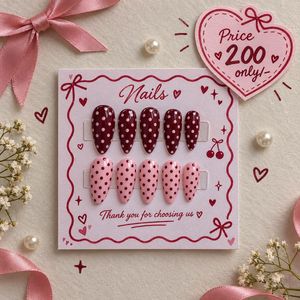 Cute Polka Dot Press-On Nails