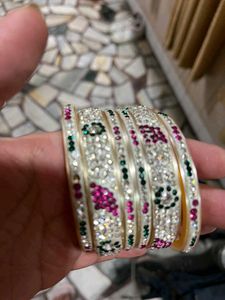 Sparkling Rhinestone Bangles Set