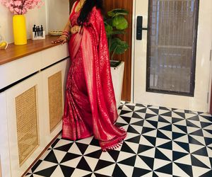 Elegant Pink Kanjeevaram Silk Saree