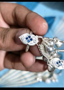 New pure Silver Toe Rings with Bells