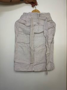 Linen Belted skirt