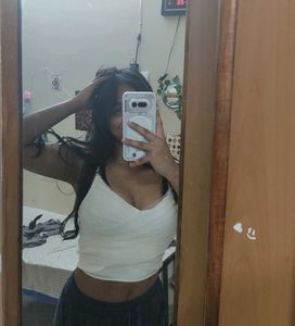 White mesh  Crop top