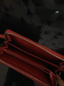 Puma Red Wallet Clutch