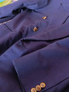 Navy Double-Breasted Blazer