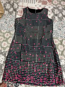Chic Geometric Print Sleeveless Dress